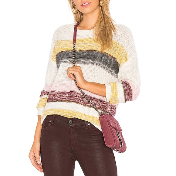 Rails Sweaters - Final Price Rails Rainbow Striped Pullover Knit Sweater